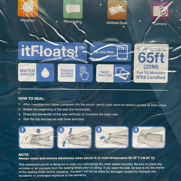 Waterproof iPad Tablet Pouch Case Touch Screen - Picture 2 of 5